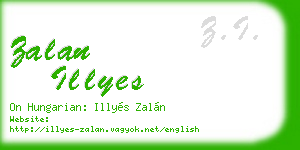 zalan illyes business card