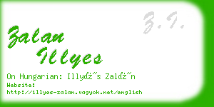 zalan illyes business card